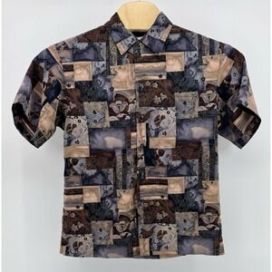 Vintage Iolani Hawaiian‎ Shirt Men's Size M Floral Tropical Aloha Made in Hawaii